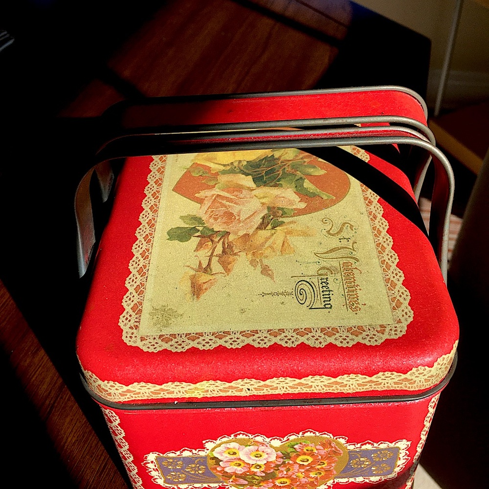 Vintage Valentines Day candy box